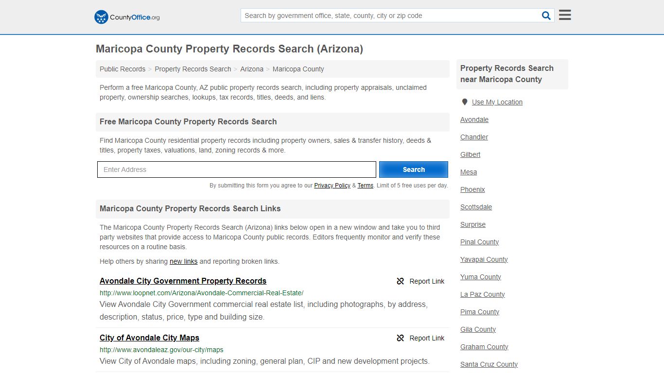 Maricopa County Property Records Search (Arizona) - County Office